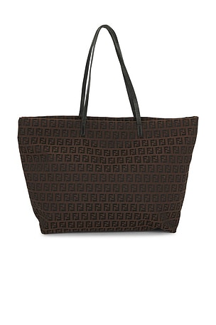 Fendi Zucchino Tote Bag in Brown FWRD Renew