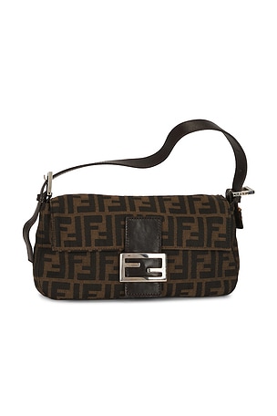 Fendi Zucca Baguette Shoulder Bag FWRD Renew