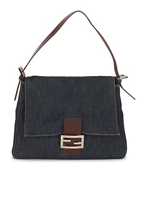 Fendi Denim Mama Baguette Shoulder Bag FWRD Renew