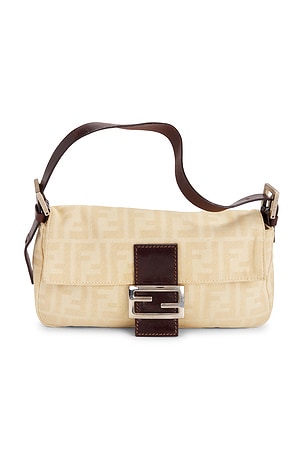 Fendi Zucca Baguette Shoulder Bag FWRD Renew