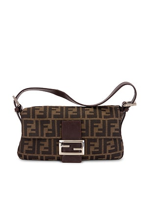 Fendi Zucca Baguette Shoulder Bag FWRD Renew