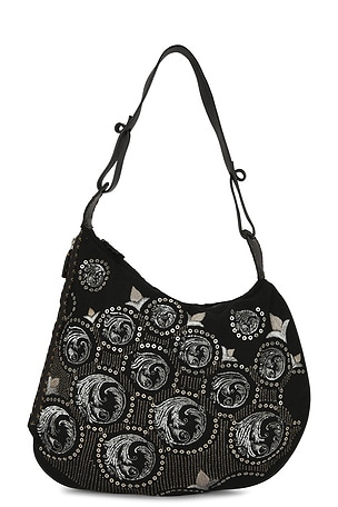 Fendi Embroidered Oyster Shoulder Bag FWRD Renew