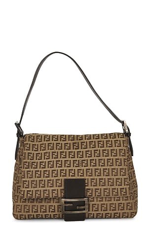 Fendi Zucchino Mama Baguette Shoulder Bag FWRD Renew
