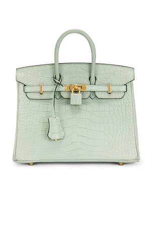 Hermes Matte Alligator Birkin 25 Handbag FWRD Renew