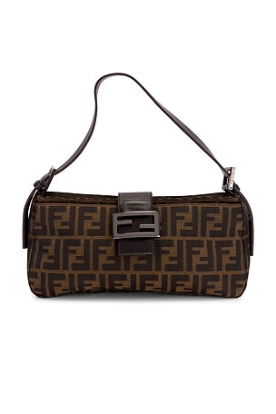Fendi Zucca Pochette Shoulder Bag FWRD Renew