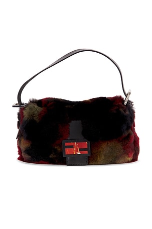 Fendi Fur Baguette Shoulder Bag FWRD Renew