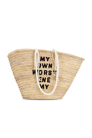 Celine X David Kramer Raffia Panier Tote Bag FWRD Renew