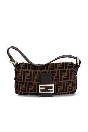 Fendi Zucca Baguette Shoulder Bag FWRD Renew
