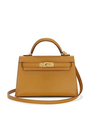 Hermes Chevre Mysore  Kelly Verso 20 Sellier Handbag FWRD Renew
