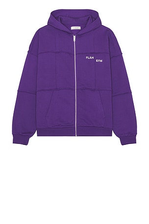 Cut And Sew Zip-up Hoodie FLANEUR