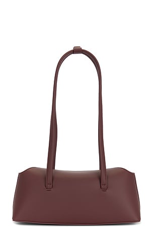 Freja New York Mini Chrystie Fig Bag in Burgundy