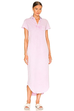 knee length dresses for ladies Gillian Rib Knit Midi Polo Dress; Turquoise M