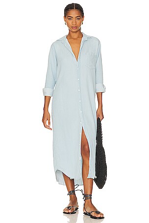 knee length dresses for ladies Frank & Eileen Rory Classic Blue Wash, Famous Denim Indigo L main image 0