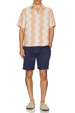 Castro Duo Cabana Stripe Short Sleeve Shirt Frescobol Carioca