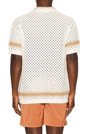 Frescobol Carioca Marques Crochet Cardigan Shirt in White