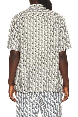 Frescobol Carioca Roberto Linen Shirt in Blue