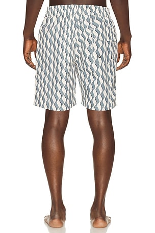 Frescobol Carioca Santos Swim Short in White