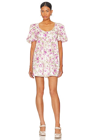 For Love & Lemons Milani Mini Dress in White