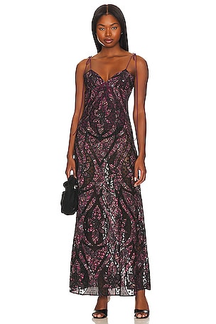 Free People A Little Lace Maxi Slip