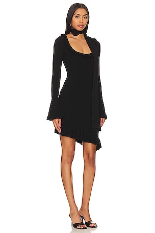 For Love & Lemons Stevie Mini Dress in Black