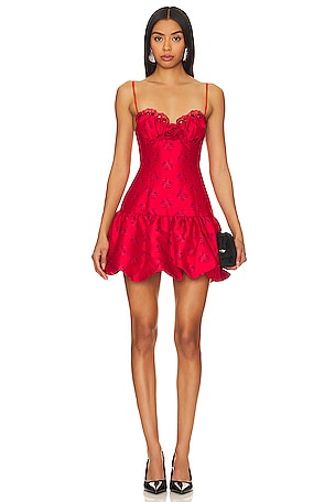 Bardot Brias Bustier in Fire Red