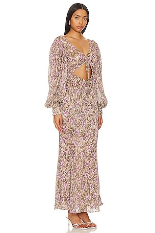 For Love & Lemons Wynne Maxi Dress in Purple