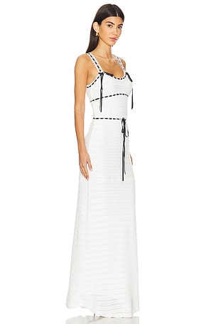 For Love & Lemons Mayfair Maxi Dress in White