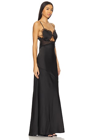For Love & Lemons For love & lemons maxivestido val en color negro talla XS en Negro - Black