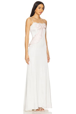 For Love & Lemons Eliana Gown in Cream