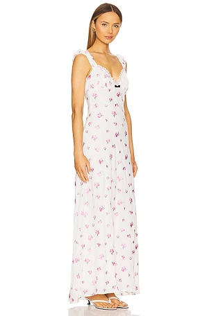 For Love & Lemons Emmaline Maxi Dress in White