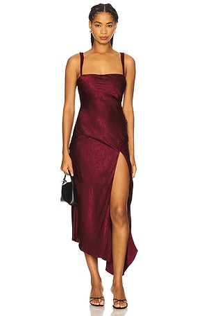 Carla Jacquard Midi Dress For Love & Lemons