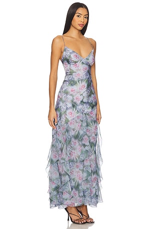 For Love & Lemons Elea Maxi Dress in Purple