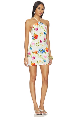 For Love & Lemons Tropical Bloom Mini Dress in Multi