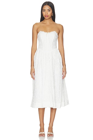 Laura Eyelet Midi Dress For Love & Lemons