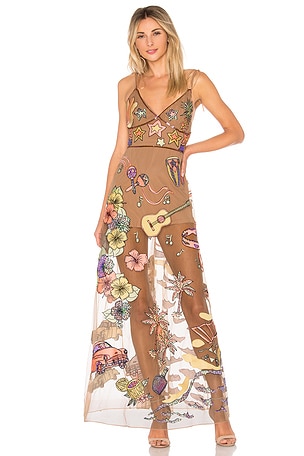 For Love & Lemons Cuba Embroidery Sequin Dress in Parrot | REVOLVE For Love & Lemons Cuba Embroidery Sequin Dress in Parrot | REVOLVE