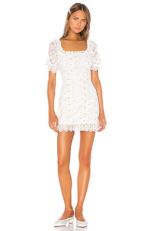 For Love Lemons Brulee Daisy Mini Dress in Daisy REVOLVE