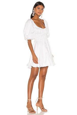 For Love & Lemons Jackson Mini Dress in White