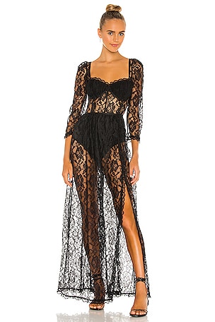 chinese dress ladies FOR LOVE & LEMONS Night Fairy Embroidered Maxi Dress  Lusso Di Luna  Boutique
