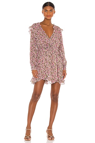 lanette long sleeve mini dress Long Sleeve Crewneck Dress Mini - Clay