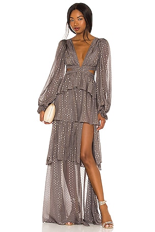 X REVOLVE Tiered Ruffle Gown For Love & Lemons