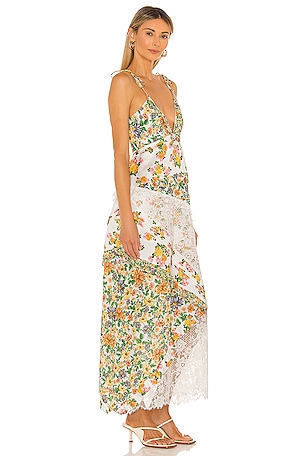 For Love & Lemons Rosalyn Maxi Dress