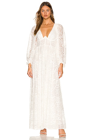 For Love & Lemons Madeline Maxi Dress in White | REVOLVE For Love & Lemons Madeline Maxi Dress in White | REVOLVE