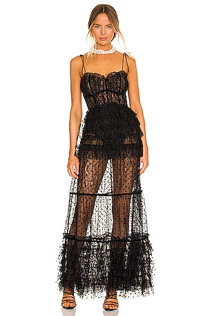 Fame and partners black lace clearance dress