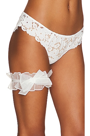 For Love & Lemons Bridal Leg Garter in White | REVOLVE