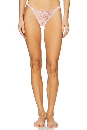 Ily Embroidery Thong Panty For Love & Lemons