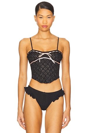 Elena Eyelet Bustier For Love & Lemons