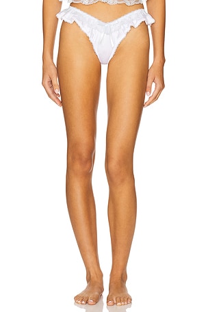 Sweetheart Ruffle Thong Panty For Love & Lemons