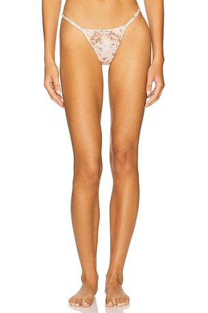 Peaches & Cream Thong Panty For Love & Lemons