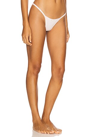 For Love & Lemons Elliana Thong Panty in Pink