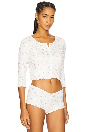 For Love & Lemons Elliana Cardigan in White. Size XS. Also
